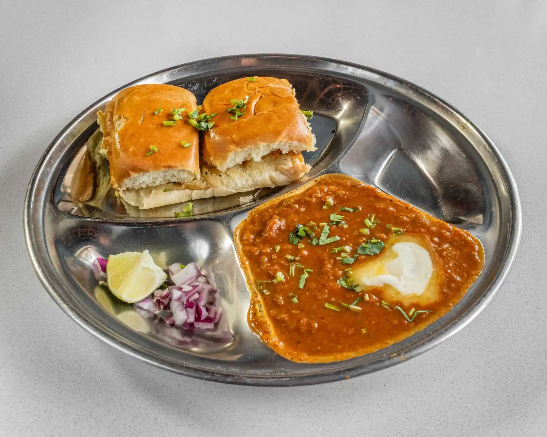 Pav Bhaji at United Punjab Eatery & Grill in Winnipeg, MB